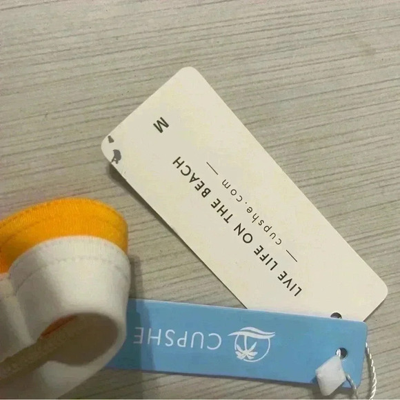 CUPSHE Plunge Neck Low Waist Bikini Set Medium NWT - Picture 11 of 13